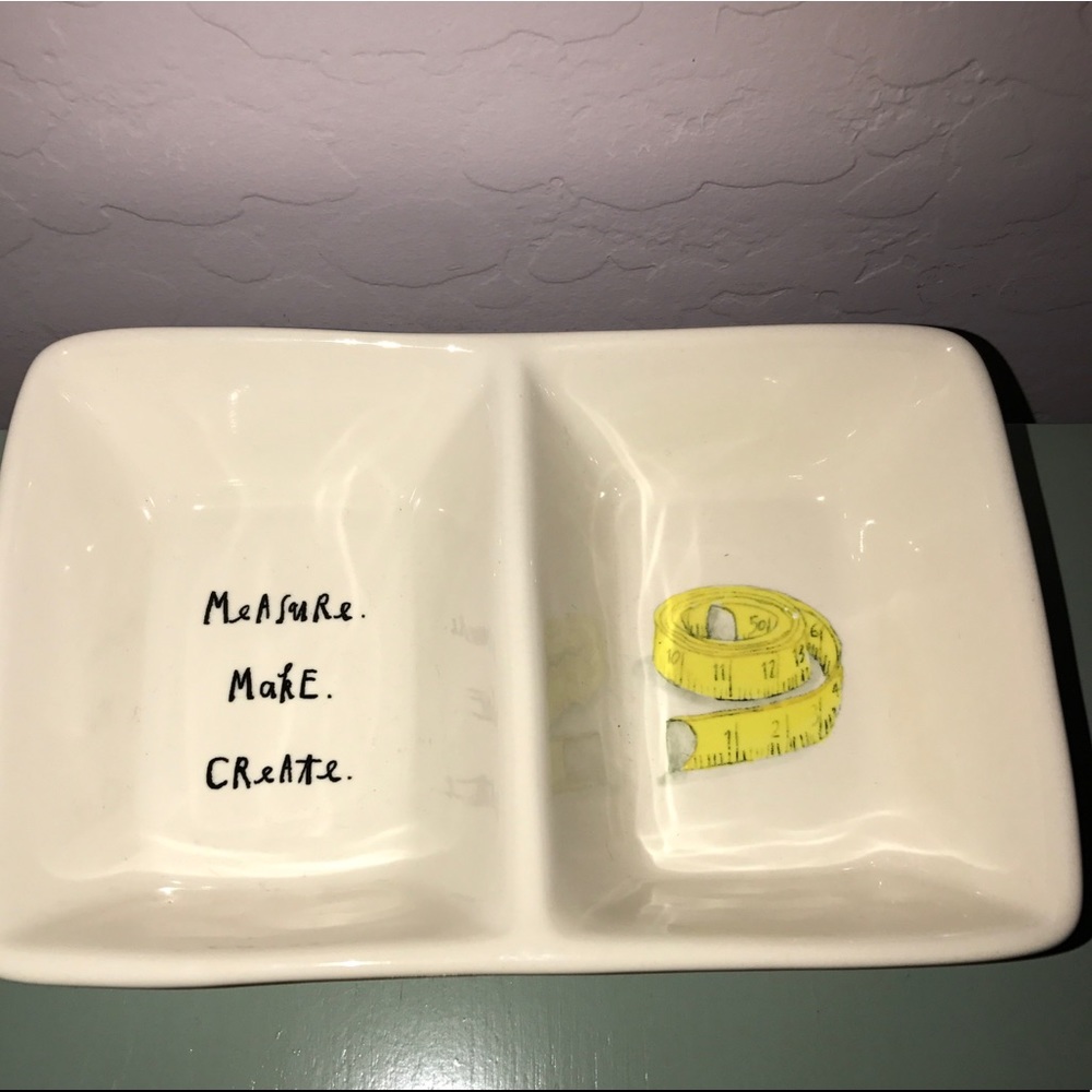 Rae Dunn Magenta Measure Male Create Ceramic